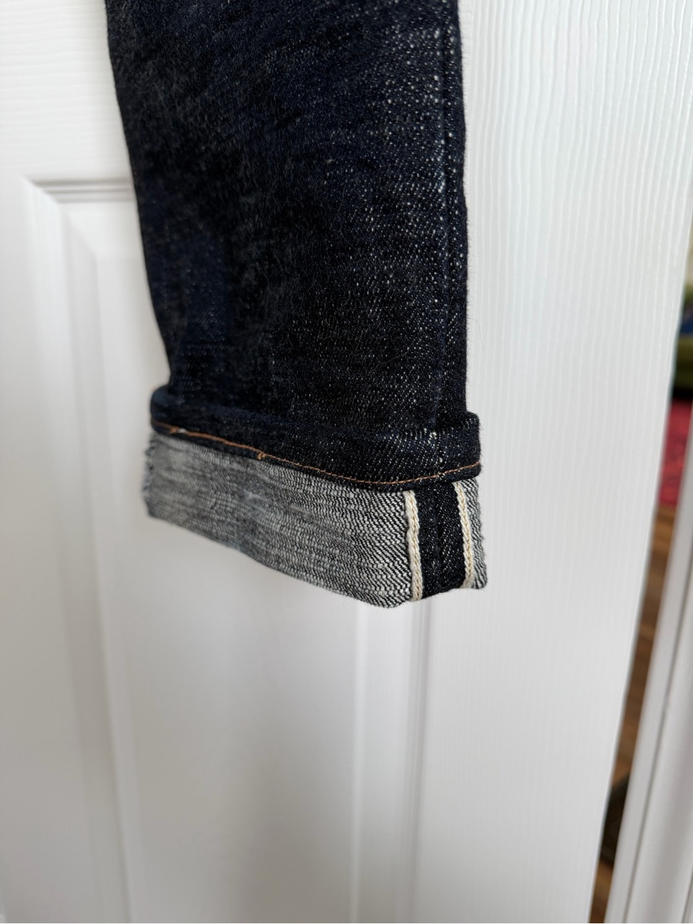 The Strike Gold SG7104 Super Slubby Series 17oz Slubby Selvedge Jeans - Picture 3 of 11
